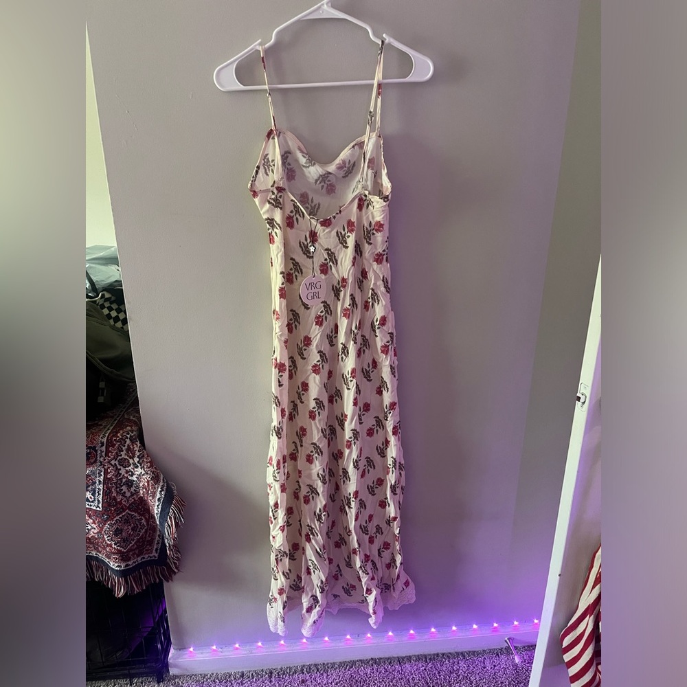 Verge Girl Tan and Red Spaghetti Strap Maxi Dress - Picture 2 of 4